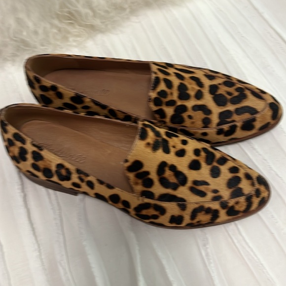 Madewell Calf Hair Leopard Loafers Size 8 - Picture 4 of 5